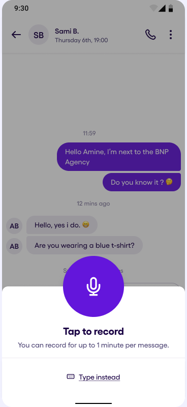 Active voice recording