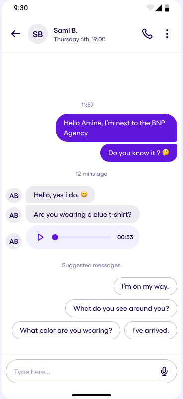 Received voice message