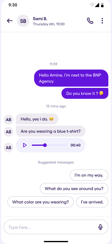 Voice playback progress