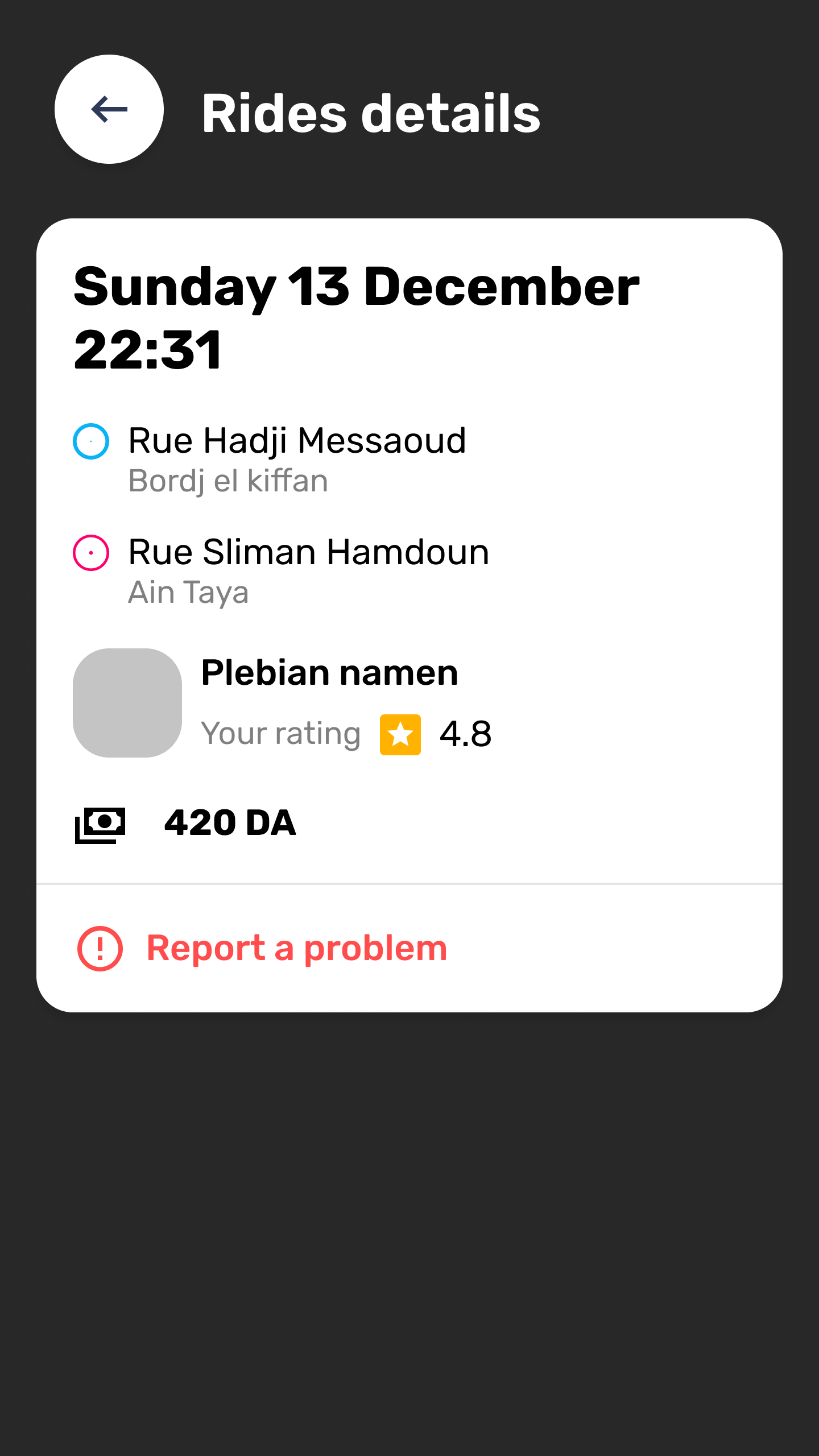 Driver app screenshot 27