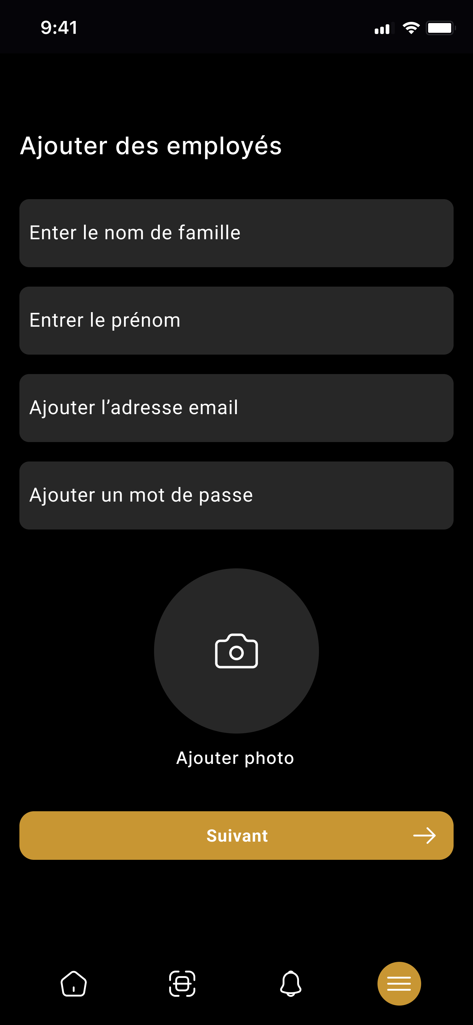 Add employee form